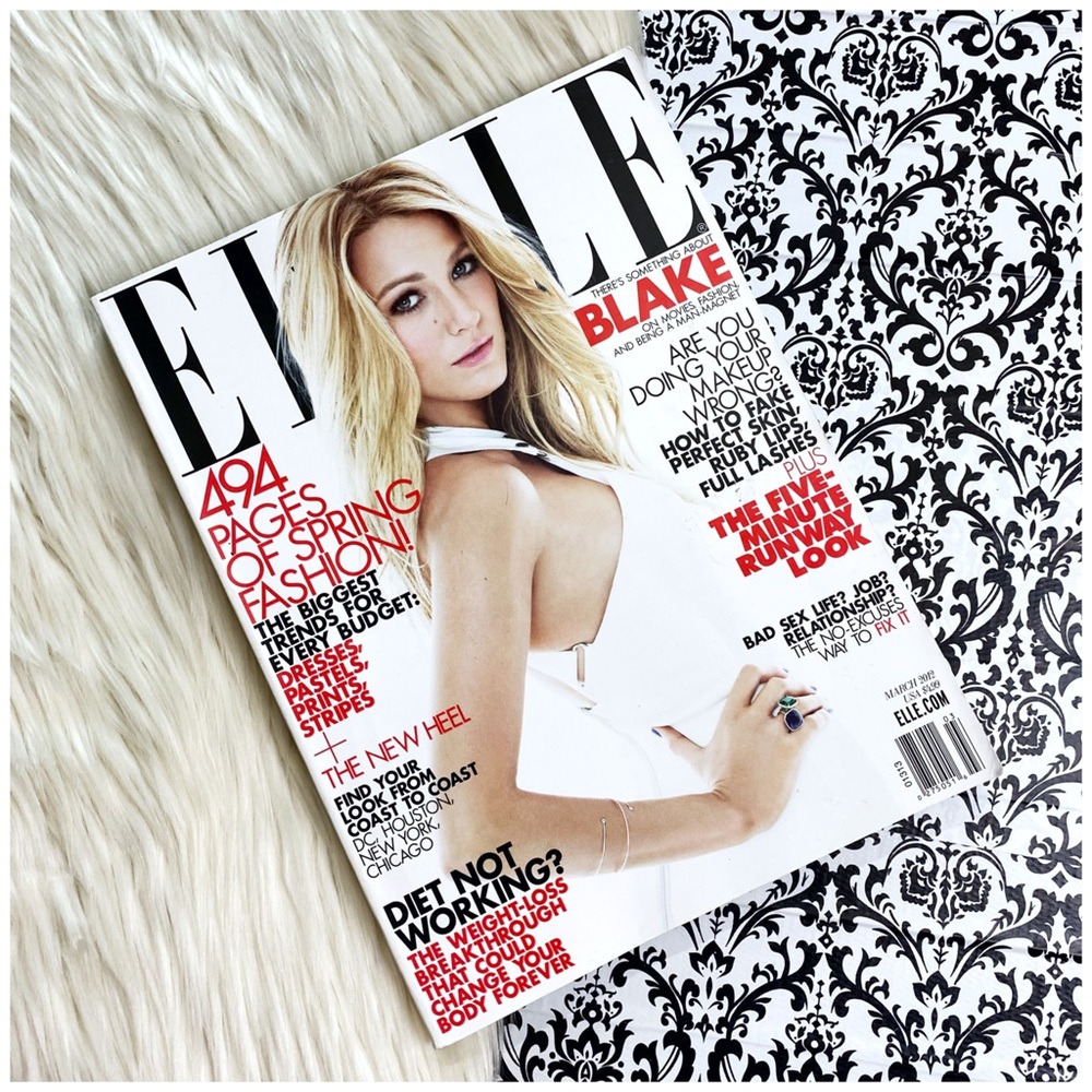 ➡️ ELLE : March 2012 : ‘Blake Lively’ edition Elle fashion magazine